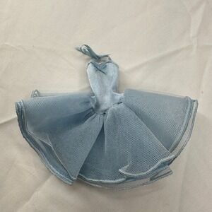 VTG Handmade Barbie‎ Doll Blue Tulle Doll Dress Fairy Princess Ballerina
